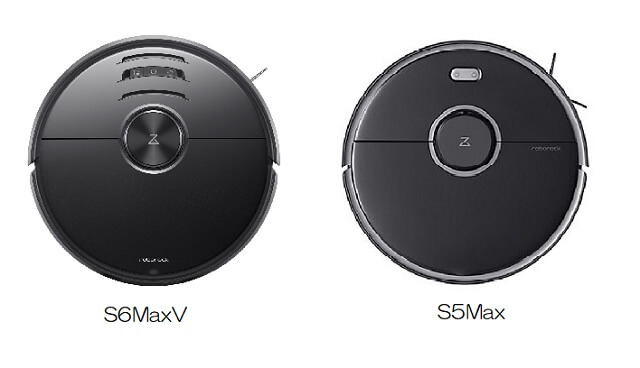 ロボロック（Roborock）S6MaxVとS5Maxの違い　本体操作ボタンのデザイン
